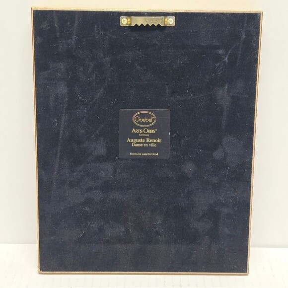 Goebel Artis Orbis Auguste Renoir "Danse En Ville" Porcelain Tile Framed Art - Picture 5 of 8